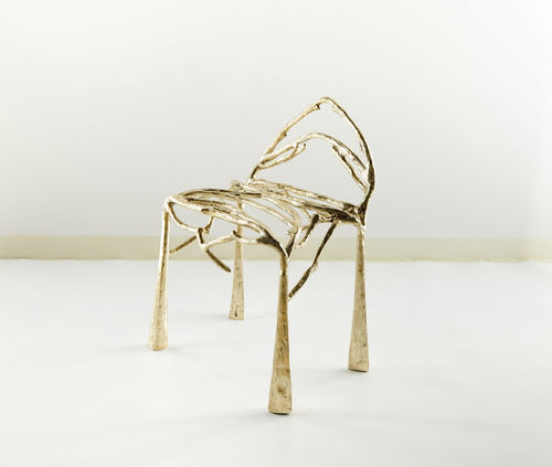 Sedia design originale - TWIGGY - MASAYA - da esterno / da interno / in ottone