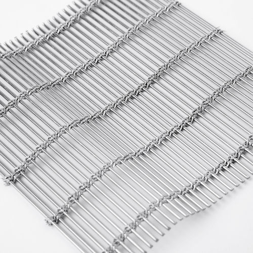 Tela metallica in acciaio inossidabile - XY-M4235 - Hebei Shuolong Metal Products Co.,Ltd - per frangisole / per rivestimento di facciata / a maglia lunga