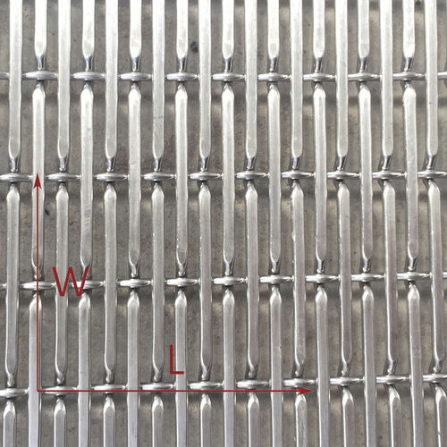 Tela metallica in acciaio inossidabile - XY-6010S - Hebei Shuolong Metal Products Co.,Ltd - per soffitto / a maglia lunga / decorativa