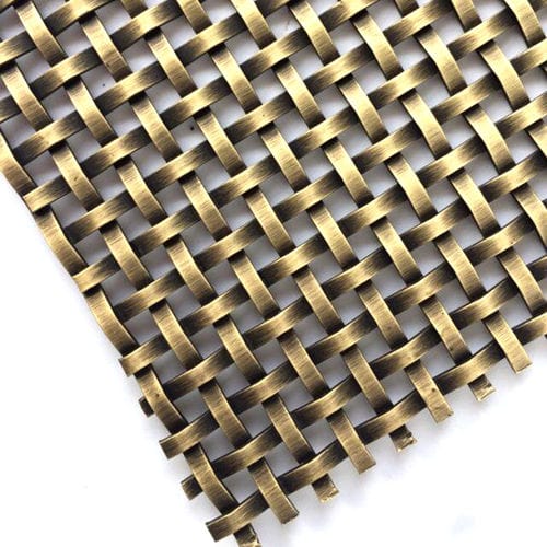 Tela metallica in acciaio inossidabile - XY-2276GO - Hebei Shuolong Metal Products Co.,Ltd - per soffitto / a maglia quadrata / dorata