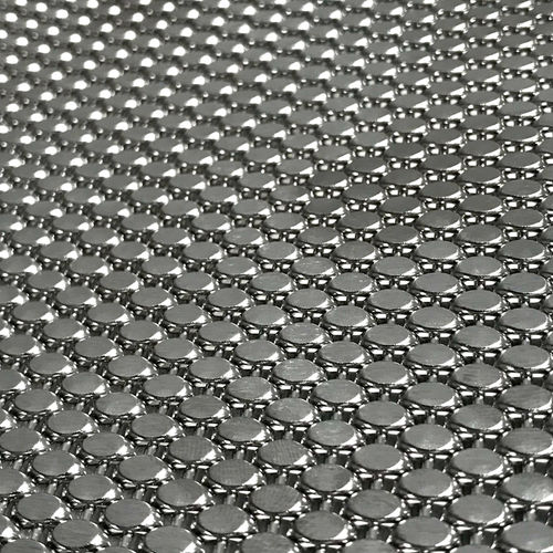 Tela metallica in acciaio inossidabile - XY-1548 - Hebei Shuolong Metal Products Co.,Ltd - per rivestimento di facciata / a maglia stretta / argentata