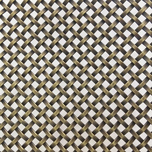Tela metallica in acciaio inossidabile - XY-2027G - Hebei Shuolong Metal Products Co.,Ltd - per parete / a maglia quadrata / dorata