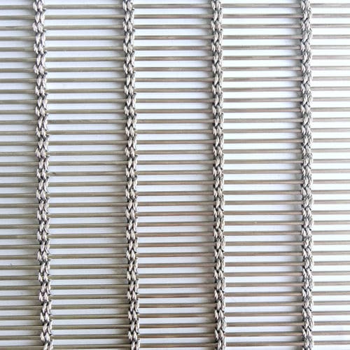 Tela metallica in acciaio inossidabile - XY-M4240 - Hebei Shuolong Metal Products Co.,Ltd - per rivestimento di facciata / a maglia lunga / argentata
