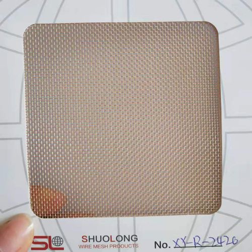 Tela metallica per stratifica vetro - XY-R-2420 - Hebei Shuolong Metal Products Co.,Ltd - in rame / per pannelli / a maglia quadrata