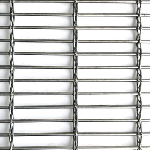 Tela metallica in acciaio inossidabile - XY-M4528 - Hebei Shuolong Metal Products Co.,Ltd - per facciata continua / a maglia lunga / argentata