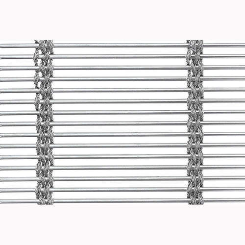 Tela metallica in acciaio inossidabile - XY-M3676 - Hebei Shuolong Metal Products Co.,Ltd - per parete / a maglia lunga / argentata