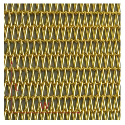 Tela metallica in rame - XY-A1015T  - Hebei Shuolong Metal Products Co.,Ltd - per interni / con fili a spirale / dorata