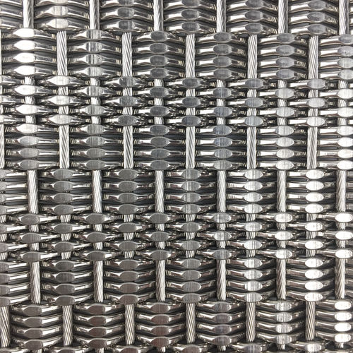 Maglia metallica in pannelli - XY-M1445 - Hebei Shuolong Metal Products Co.,Ltd - in acciaio inossidabile / per interni / architetturale