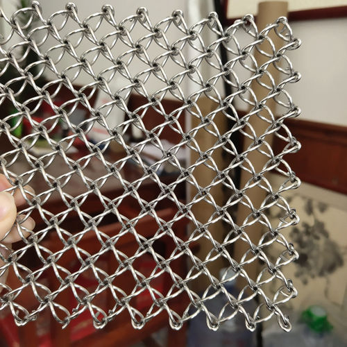 Maglia metallica per controsoffitto - XY-F1510 - Hebei Shuolong Metal Products Co.,Ltd - in acciaio inossidabile / tessuta / decorativa
