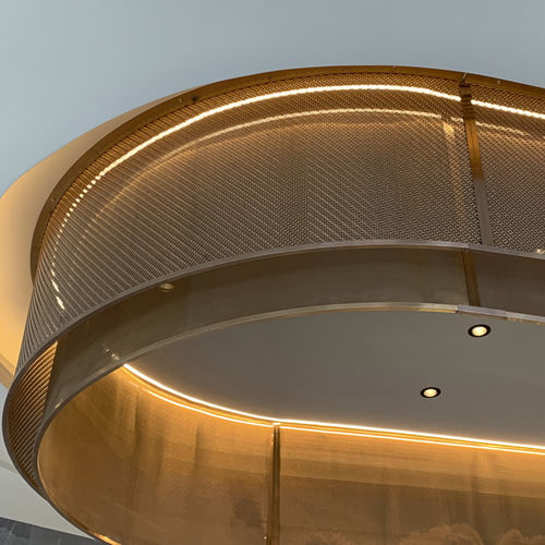 Maglia metallica per soffitto - XY-5211PVD - Hebei Shuolong Metal Products Co.,Ltd - in acciaio inossidabile / tessuta / a maglia stretta