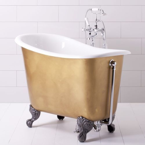 Vasca da bagno ovale - TUBBY TUB - Albion Bath Co - da appoggio / filomuro / per ambiente abitativo