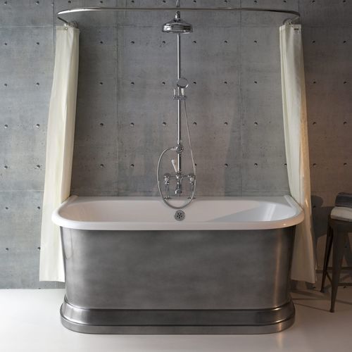 Vasca da bagno ovale - TORRE DEE - Albion Bath Co - da appoggio / filomuro / per ambiente abitativo