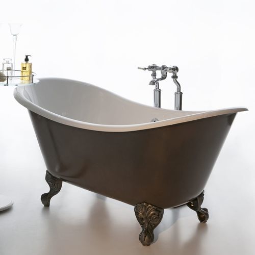 Vasca da bagno ovale - IMPERIUM - Albion Bath Co - con piedi / filomuro / per ambiente abitativo