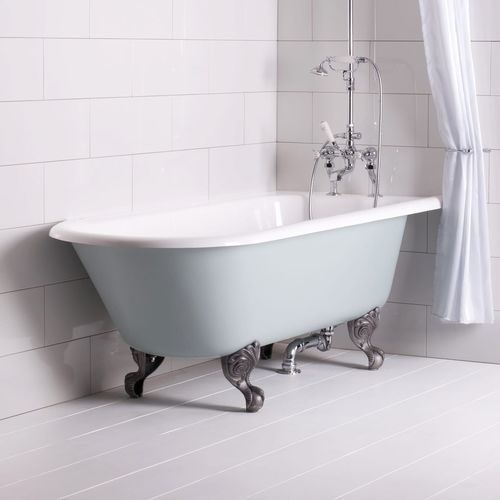 Vasca da bagno d'angolo - TRIDENT - Albion Bath Co - con piedi / filomuro / per ambiente abitativo