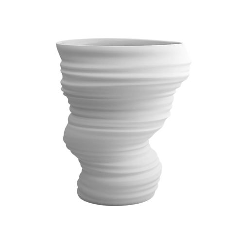 Vaso contemporaneo - VORTEX - VISTA ALEGRE - in porcellana / di Ross Lovegrove / bianco
