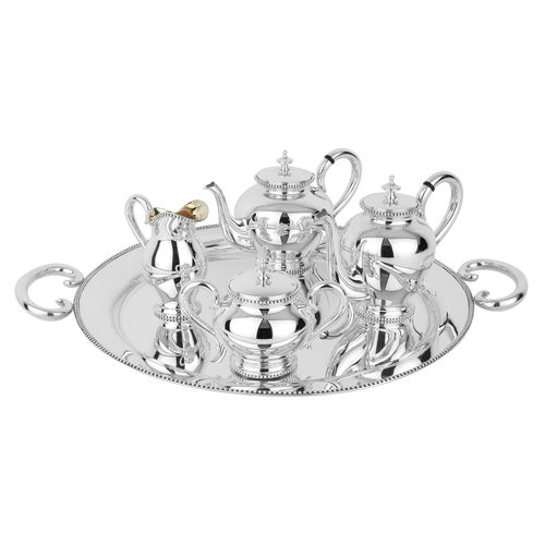 Servizio da tè in argento massiccio - CONTINHAS - TOPAZIO - per uso domestico / contract