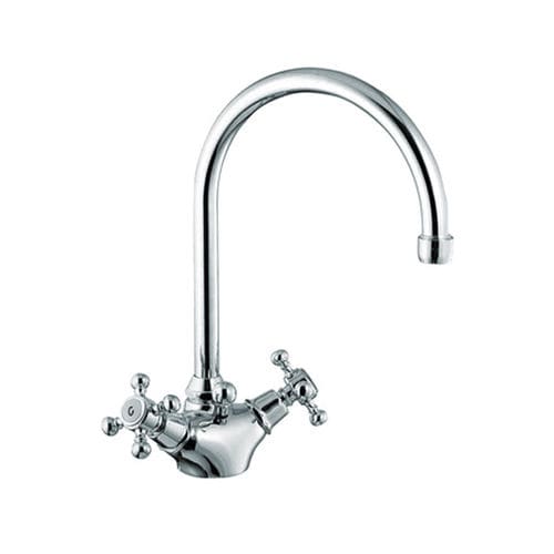 Miscelatore doppio comando per lavabo - ANAIS: 454 - Rubinetterie Eurorama spa - da appoggio / in metallo cromato / da bagno