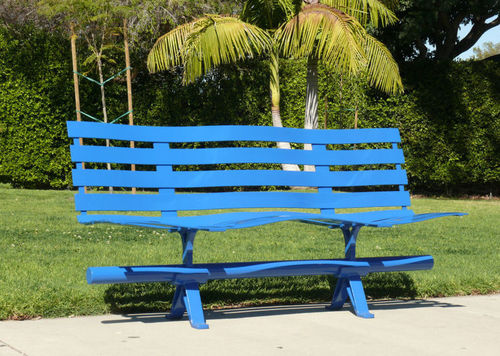 Panca per spazi pubblici contemporanea - SURF - CANTERBURY DESIGNS - in acciaio / con schienale