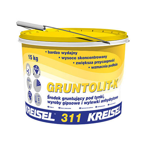 Primer per calcestruzzo - GRUNTOLIT-K 311 - Kreisel - per cartongesso / per mattoni / acrilico
