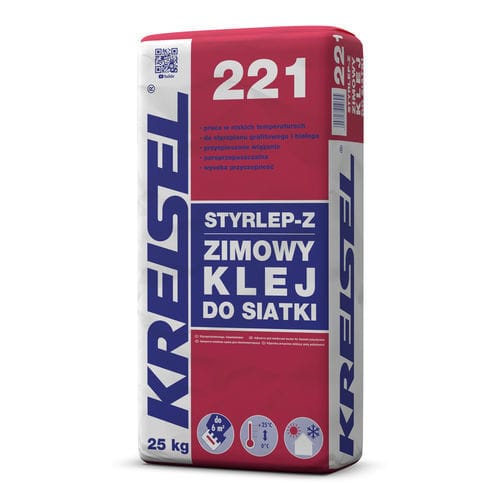 Malta collante impermeabile - STYRLEP Z 221 - Kreisel - di rinforzo / per pannelli isolanti / resistente al gelo