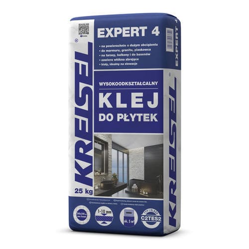 Colla cementizia per piastrelle - EXPERT 4 - Kreisel - per facciate / per piscina / per rivestimento murale