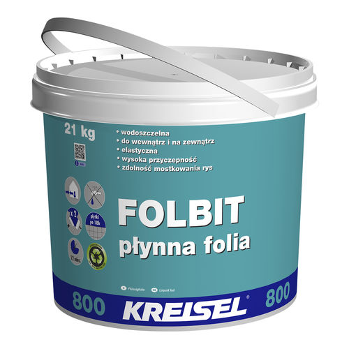 Guaina liquida impermeabilizzante di protezione - FOLBIT 800 - Kreisel - isolante / per ambienti umidi / in resina acrilica