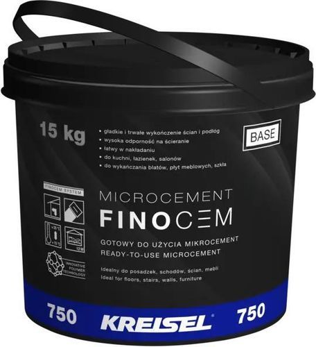 Microcemento per interni - FINOCEM 750 - Kreisel - per muro interno / per ambienti umidi / per mobile