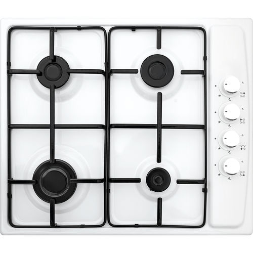 Piano cottura a gas - 410 WHITE - Kumtel & Luxell - 4 fuochi / da incasso / con manopole