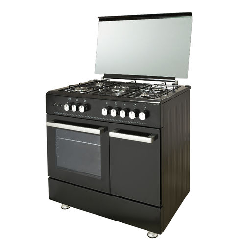Blocco cottura a gas - 696-GG50 - Kumtel & Luxell - 4 fuochi / 1 forno / in ghisa
