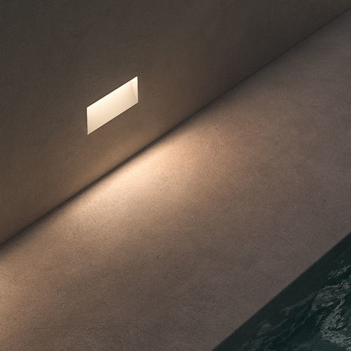 Luce ad incasso - CAVE S 1301E - 9010 novantadieci - LED / rettangolare / IP65