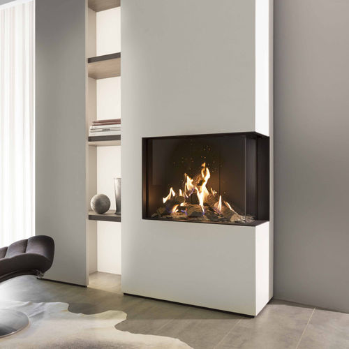 Camino a gas - KALFIRE PRESTIGE GP65/55C - Bespoke Fireplace Designs - da incasso / ad angolo / con focolare chiuso