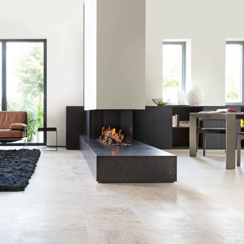 Camino a gas - KALFIRE PRESTIGE GP85/50R - Bespoke Fireplace Designs - da incasso / a 3 facce / con focolare chiuso