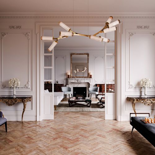 Lampada a sospensione - HAARA SMALL - cameron designhouse - in ottone lucidato / in vetro soffiato / contemporanea