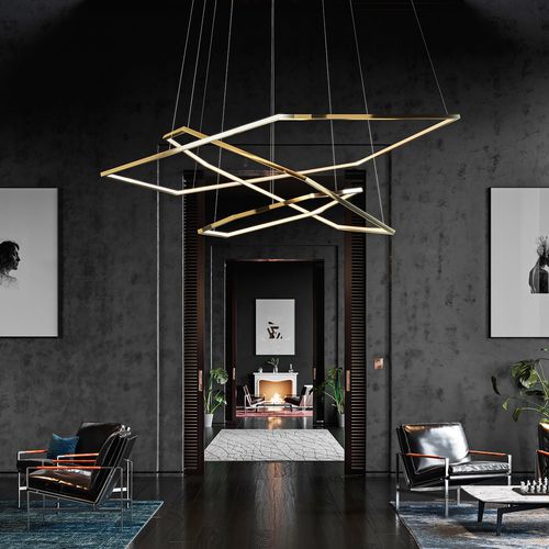 Lampada a sospensione - VESANTO - cameron designhouse - in metallo lucido / in metallo spazzolato / contemporanea