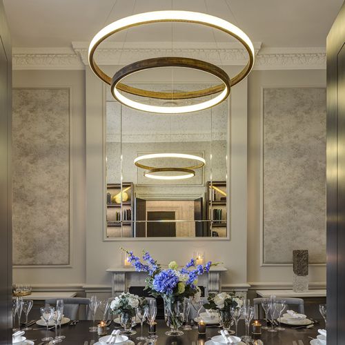 Luce a sospensione - LAHTI DOUBLE - cameron designhouse - LED / circolare / in cristallo