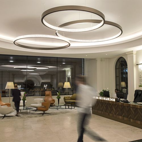 Luce a sospensione - LAHTI100 - cameron designhouse - LED / circolare / in metallo spazzolato