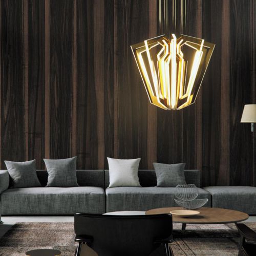 Lampadario contemporaneo - SALLA - cameron designhouse - in metallo spazzolato / in metallo lucido / LED