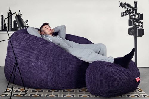 Poltrona a sacco contemporanea - LPC1000MFBBPPPU - Big Bertha Original™ - in tessuto / viola / doppia