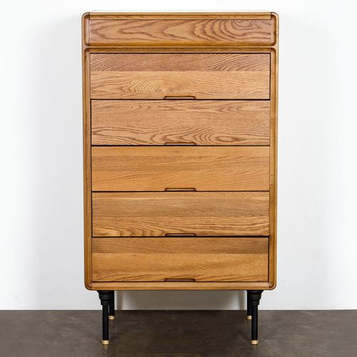 Cassettiera contemporanea - DISTRIKT TALLBOY - District 8 - in legno / in acciaio