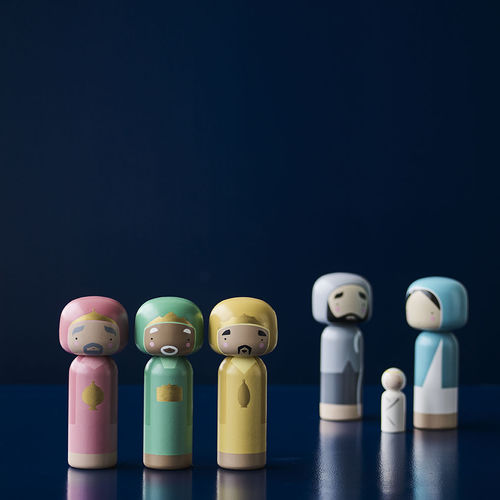 Scultura in legno - WISEMEN - lucie kaas