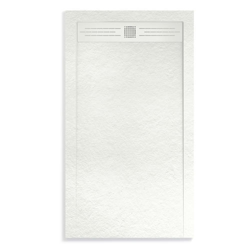Piatto doccia rettangolare - STONE - Nuovvo - da appoggio / ultrapiatto / in resina