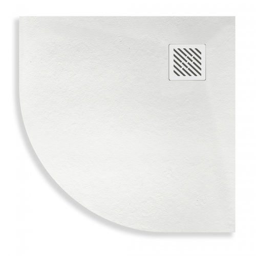 Piatto doccia a semicerchio - Curve - Nuovvo - da appoggio / in ceramica / antiscivolo