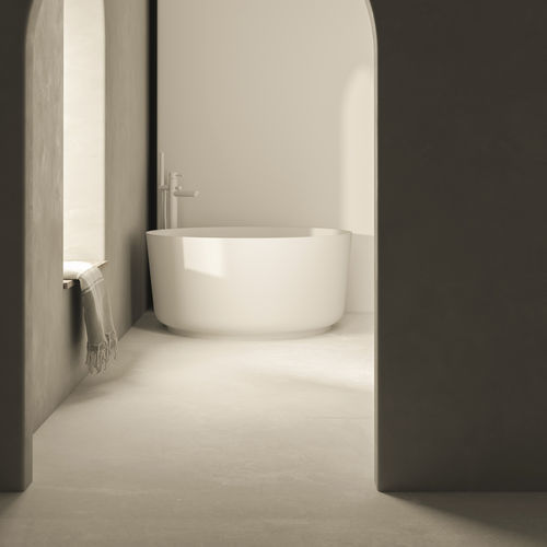 Vasca da bagno rotonda - Taal - Nuovvo - da appoggio / per ambiente abitativo / in composito