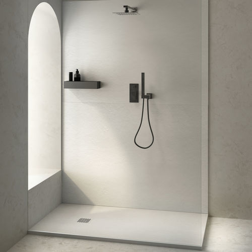 Piatto doccia rettangolare - Slate - Nuovvo - da appoggio / ultrapiatto / in resina