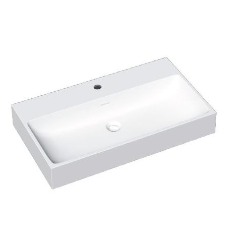 Lavabo da incasso - WAVE - Decosan - in Corian® / multiplo / rettangolare