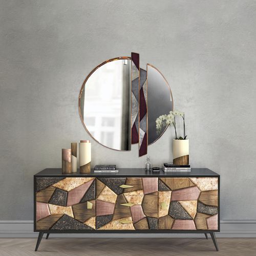 Credenza contemporanea - Topaz - Muranti - in noce americano / in marmo / su misura