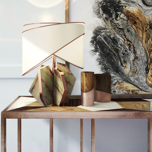 Lampada da tavolo - Waterland - Muranti - in ottone lucidato / in marmo / contemporanea