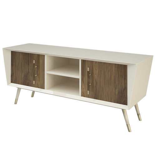 Credenza contemporanea - Daras - Muranti - in legno laccato / in noce americano / in ottone lucidato