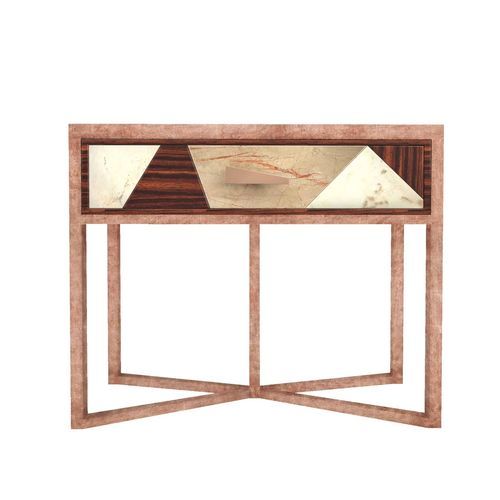 Comodino contemporaneo - Diaspore - Muranti - in legno / in marmo / con supporto in legno con vernice di protezione
