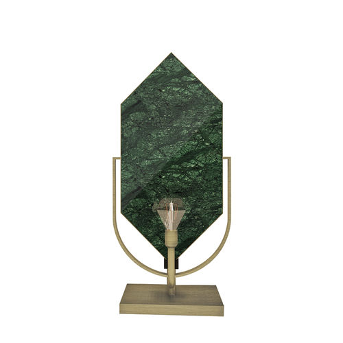 Lampada da tavolo - Jadeite - Muranti - in ottone lucidato / in marmo / design originale